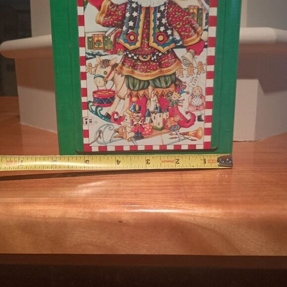 Mary Engelbreit Christmas Old World Santa Tin Box Midwest Of Cannon Falls - Picture 6 of 8